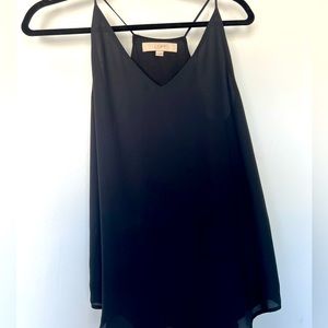 V neck chiffon tank top